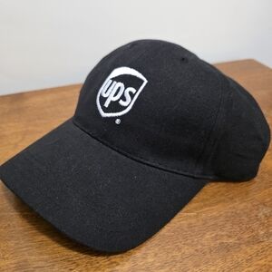 NEW UPS Man Hat Baseball Cap Uniform Costume Black Casual Workwear